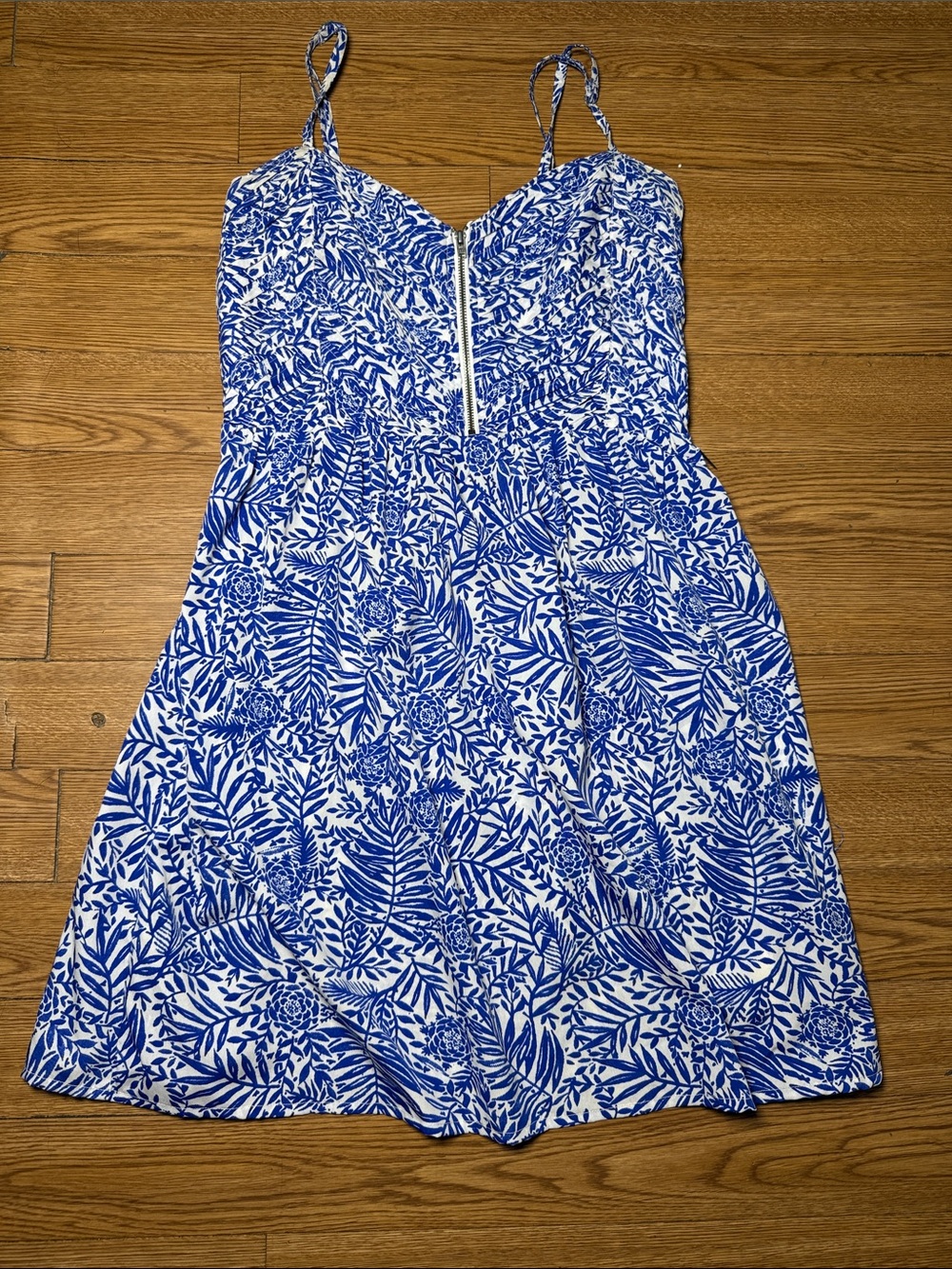 Roxy Blue and White Floral Mini Dress